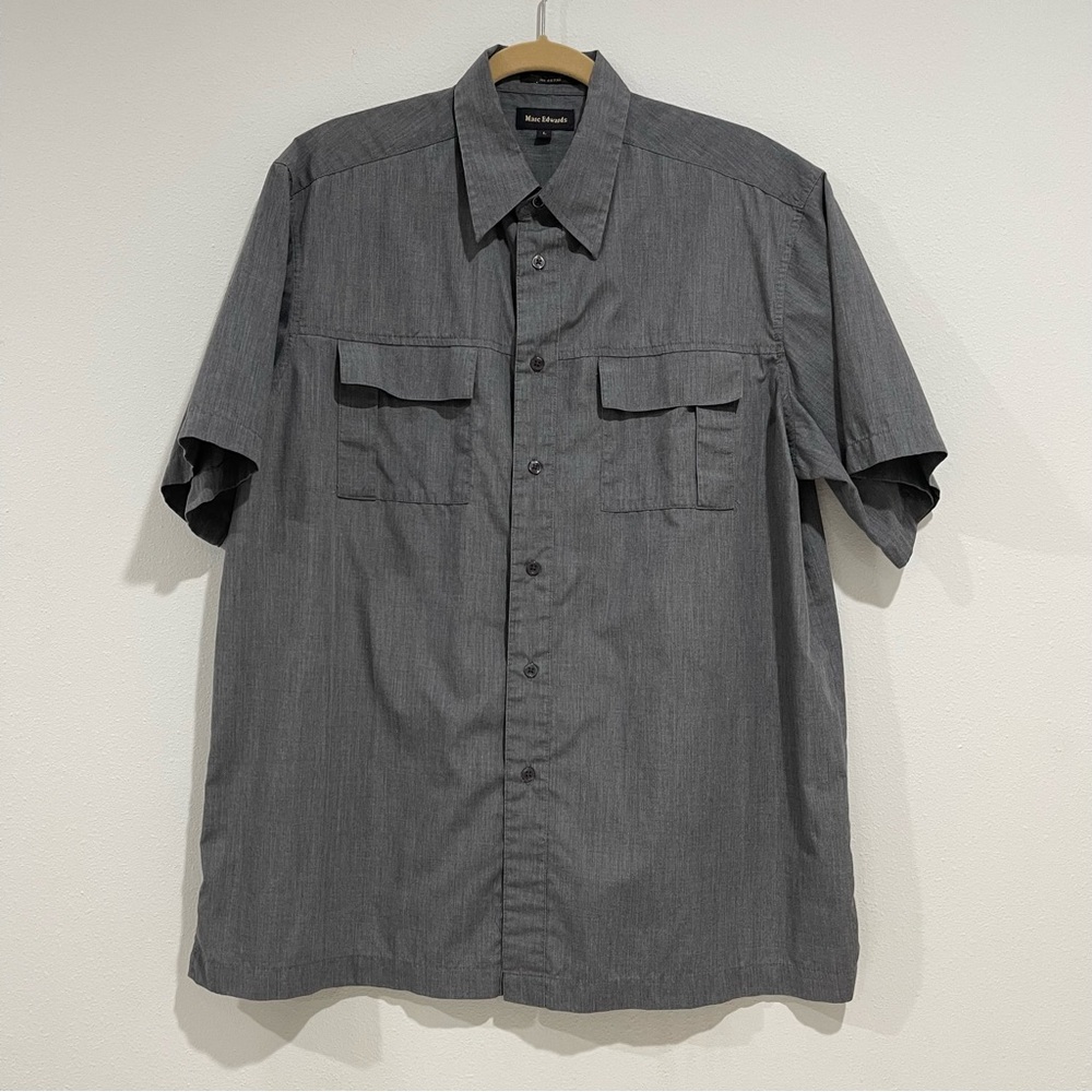 Marc Edwards Men's Large Gray Colared Shirt